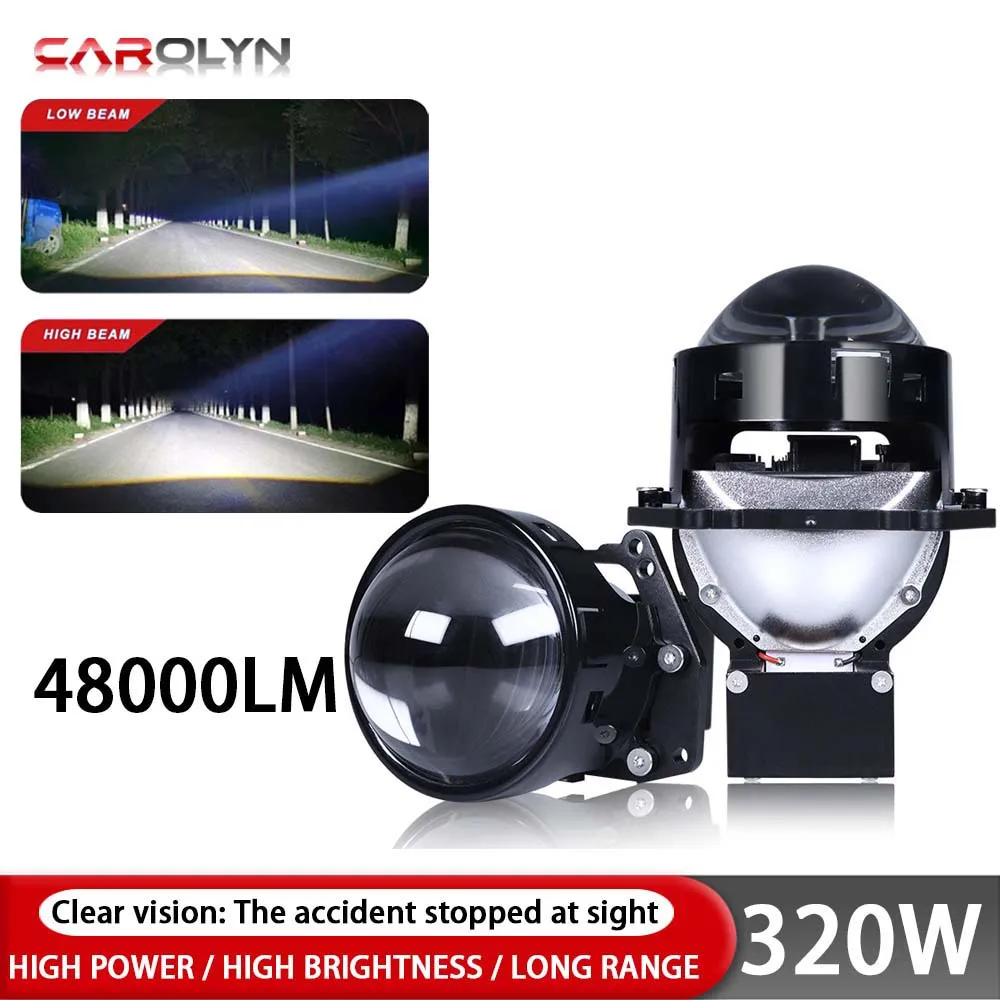 

1-2pcs 3 inch bi led projector car light led headlight universal high power car LED headlights laser projector