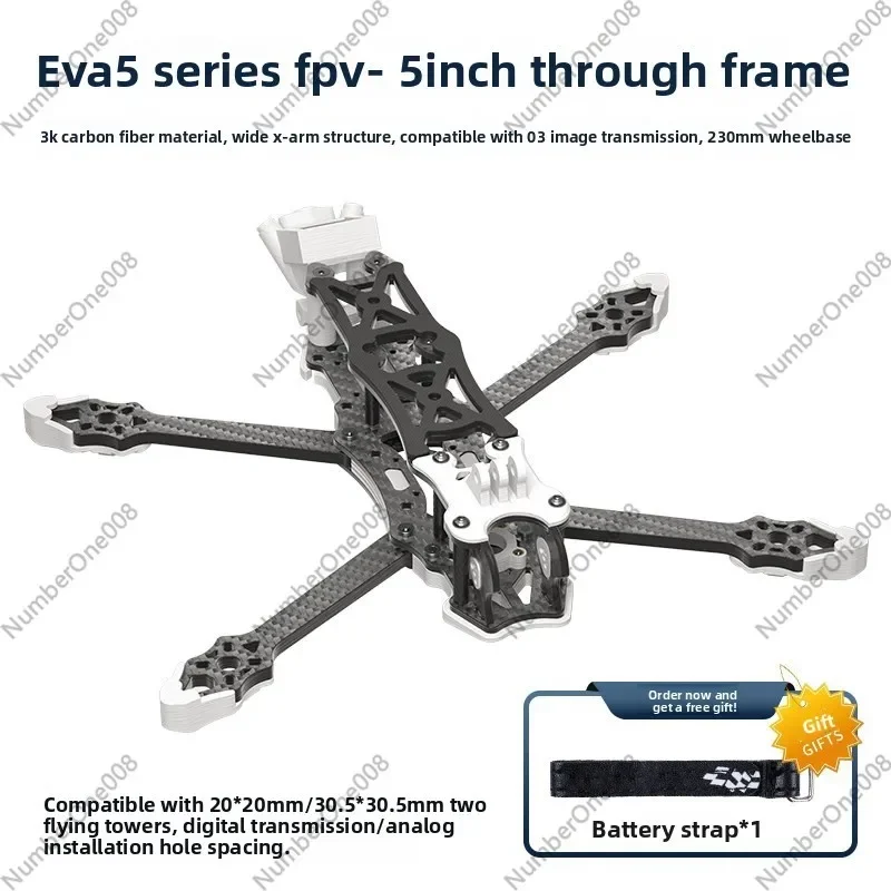 EVA5 5 Inch FPV Freestyle Drone XH Frame, Durable HD Aerial Photography, for DJI O3 O4 Air Unit