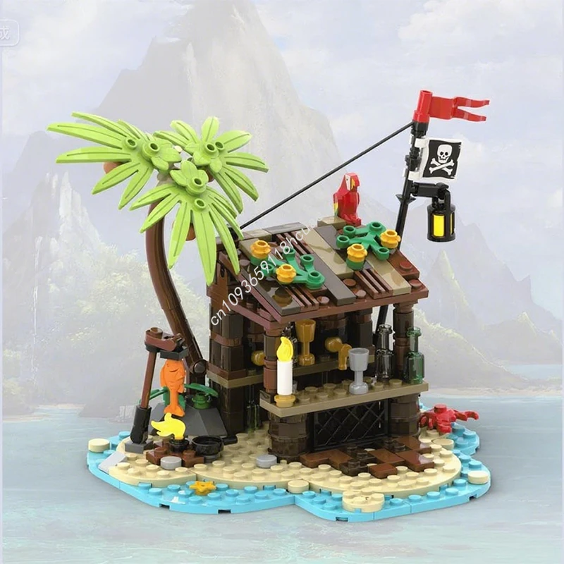 

197 шт. MOC PIRATES BAR Пираты Moc Пираты Строительные блоки Рождественская витрина Готовый проект DIY Идеально подходит для выставок Идея Подарок