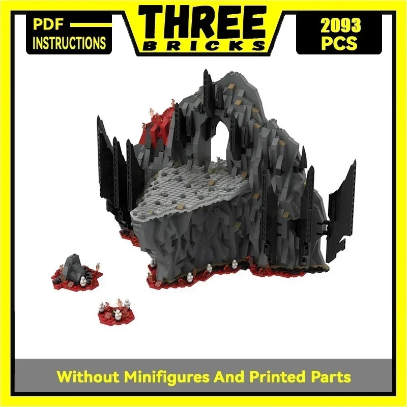 Magical Rings Movie Model Moc Building Bricks Doomsday Furnace Technology Modular Blocks Gifts Christmas Toys DIY Sets Assembly