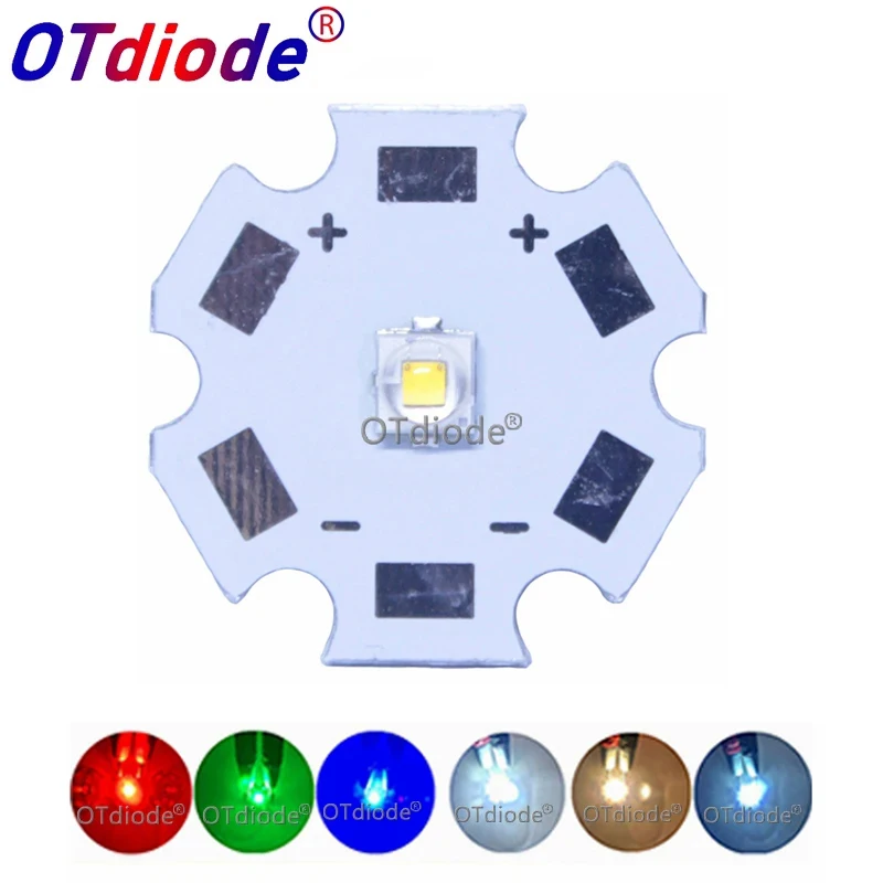 3W LED Original XPE2 3535 High Power Chip Lamp Beads Neutralny Zimny Ciepły Neutralny Biały Czerwony Zielony Niebieski DIY Latarka Części Płyta