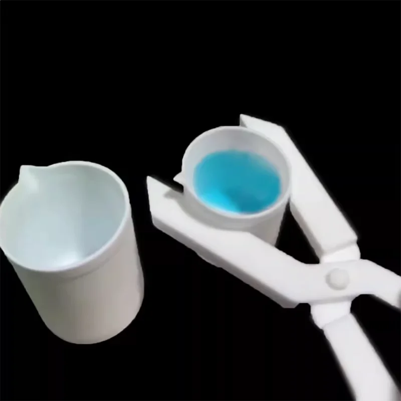 Polytetrafluoroethylene beaker clip Tetrafluoro crucible clip 100ml250ml ptfe clip Lightweight