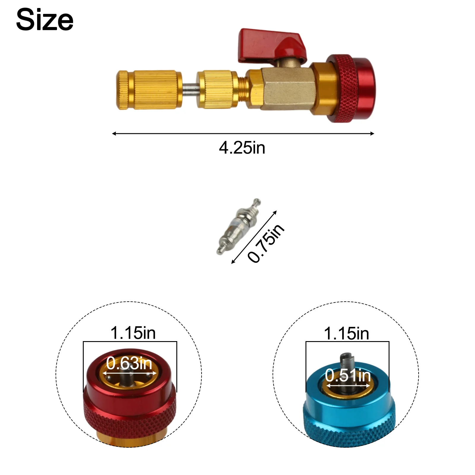 

Инструменты низкого давления, инструменты для технического обслуживания автомобилей, четвертьоборотный клапан для ремонта автомобилей, аксессуары для клапанов R134A