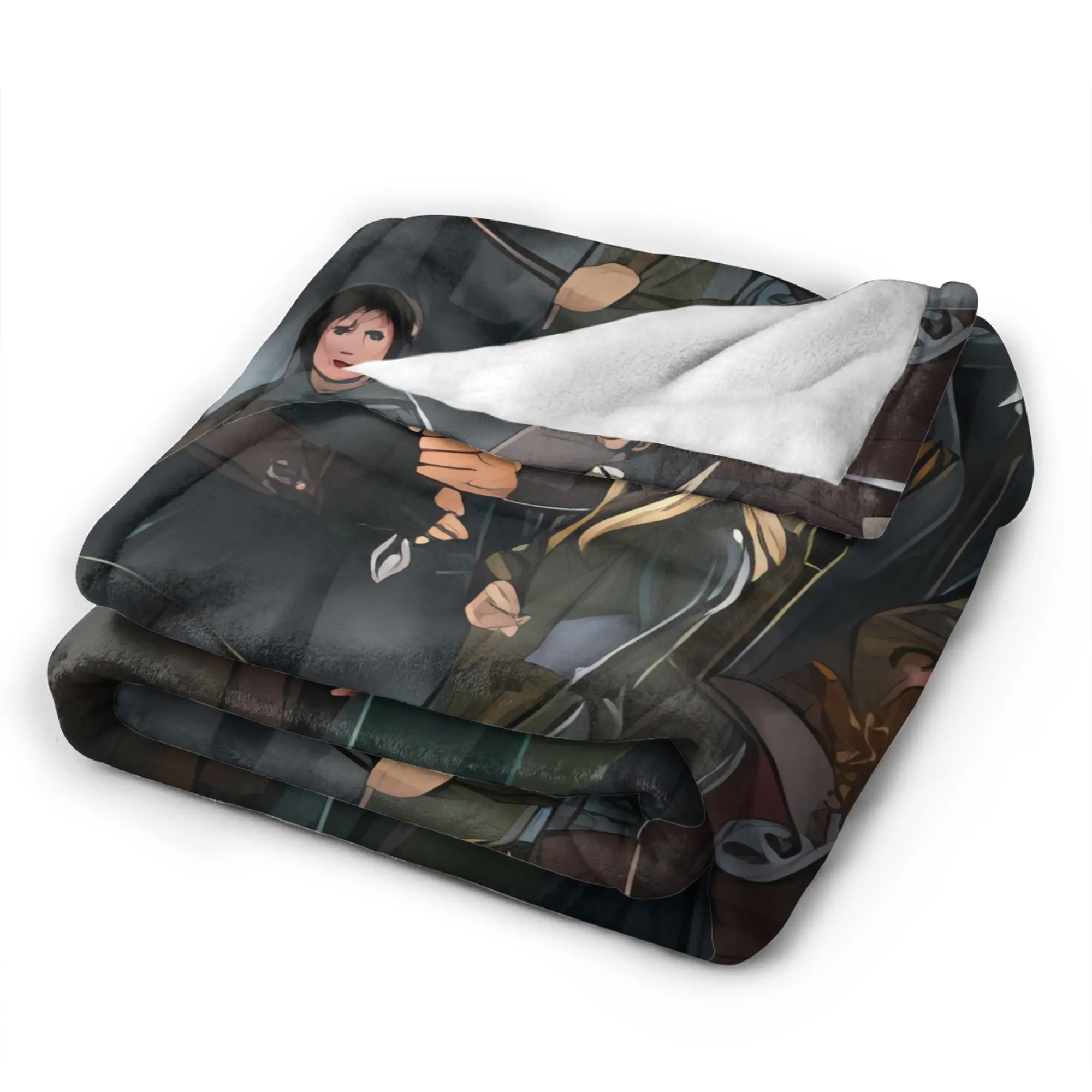 Blankets  Warm Print Plush Throw Blanket For L-Lords Of The R-Rings Travel Flannel Bedspread Bed Cover