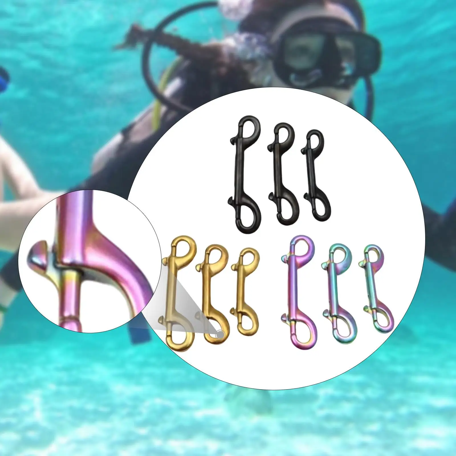 Double Ended Snap Clip Marine Fastener for Dog Leash Equine Water Bucket