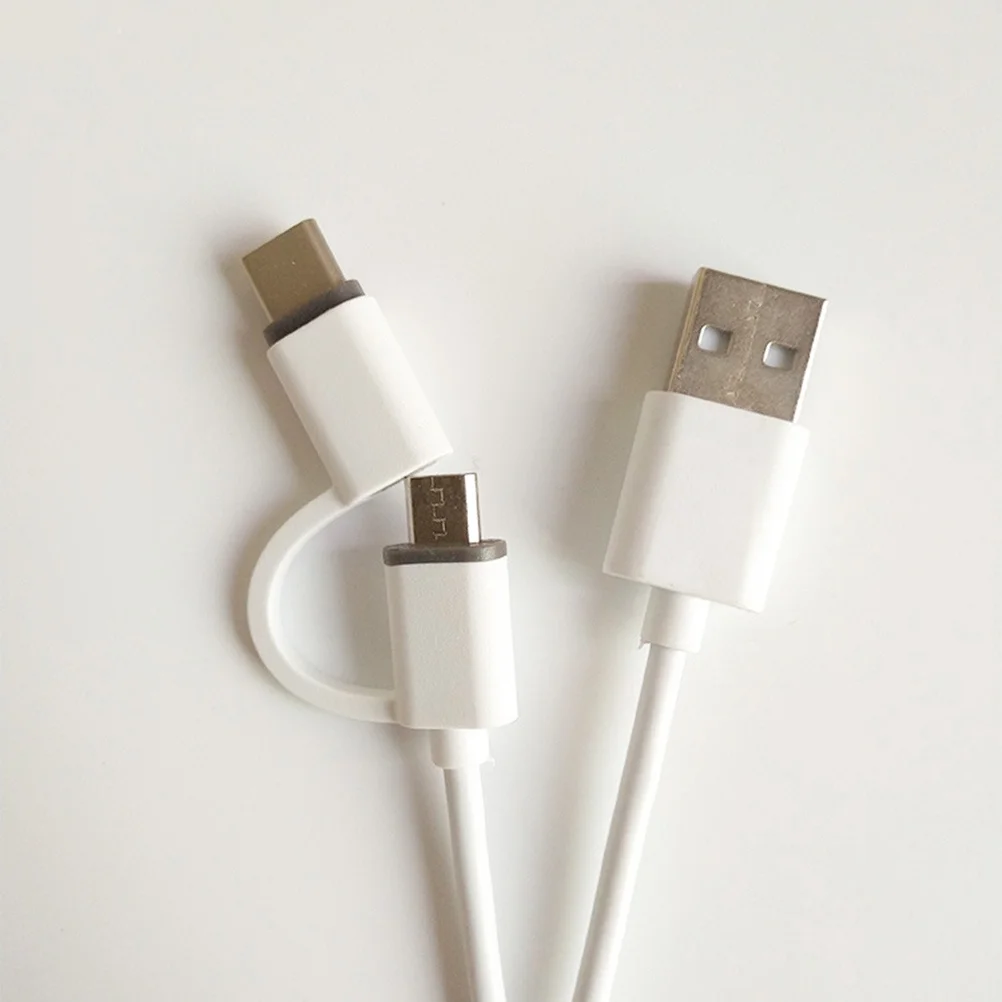 

2 in 1 Micro USB Type C Charging Cable 1m Reinforced Aluminum Shielding Fast Sync Charge for Pixel
