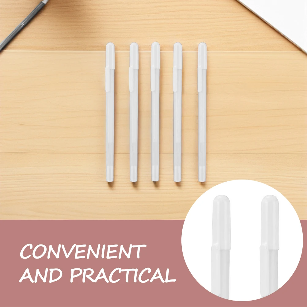 

5Pcs Gel Ink Pens White Line Drawing Metallic Markers Pens for Art Drawing Pen Students Stationery School Office Writing Tool