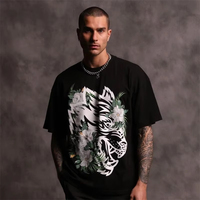 DARC2025 New Wolf Head Printed Cotton Sports Fitness T-Shirt Casual Comfort Men's and Women's Short Sleeve Top