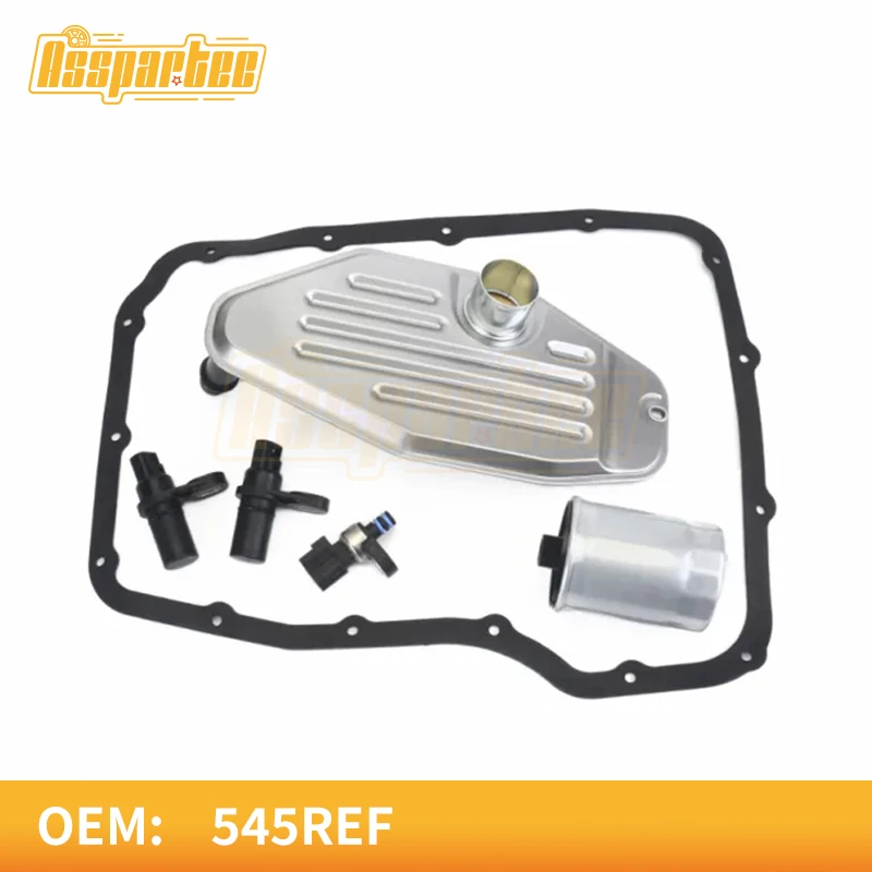 

OEM 45RFE 545RFE 68RFE Transmission Oil Filter & Pan Gasket & Pressure Wheel Speed Sensor Kit For Chrysler Dodge Ram Durango