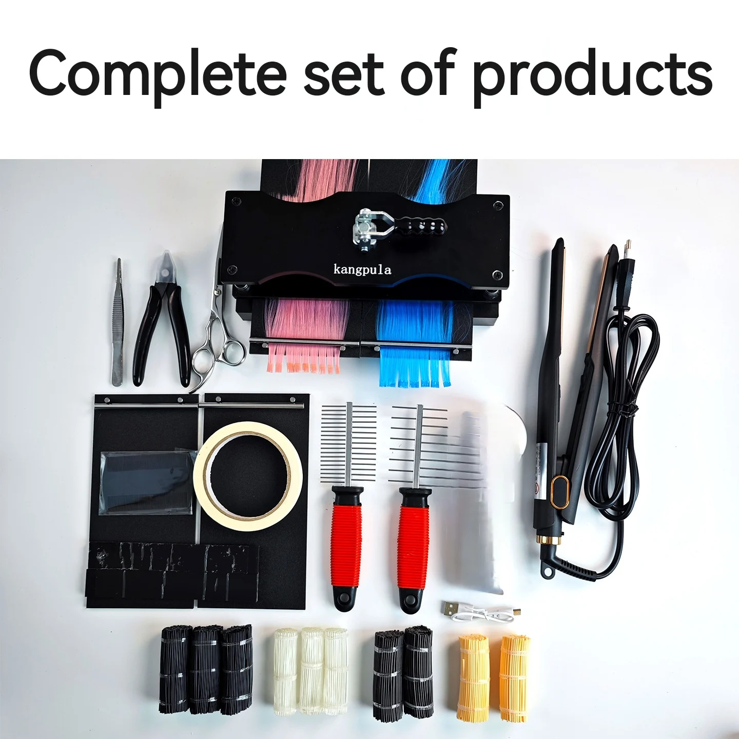Keratin Flat Plate Hair Extension Manufacturing Machine Pro K Tip Extension Tool Kit K-Tip Machine