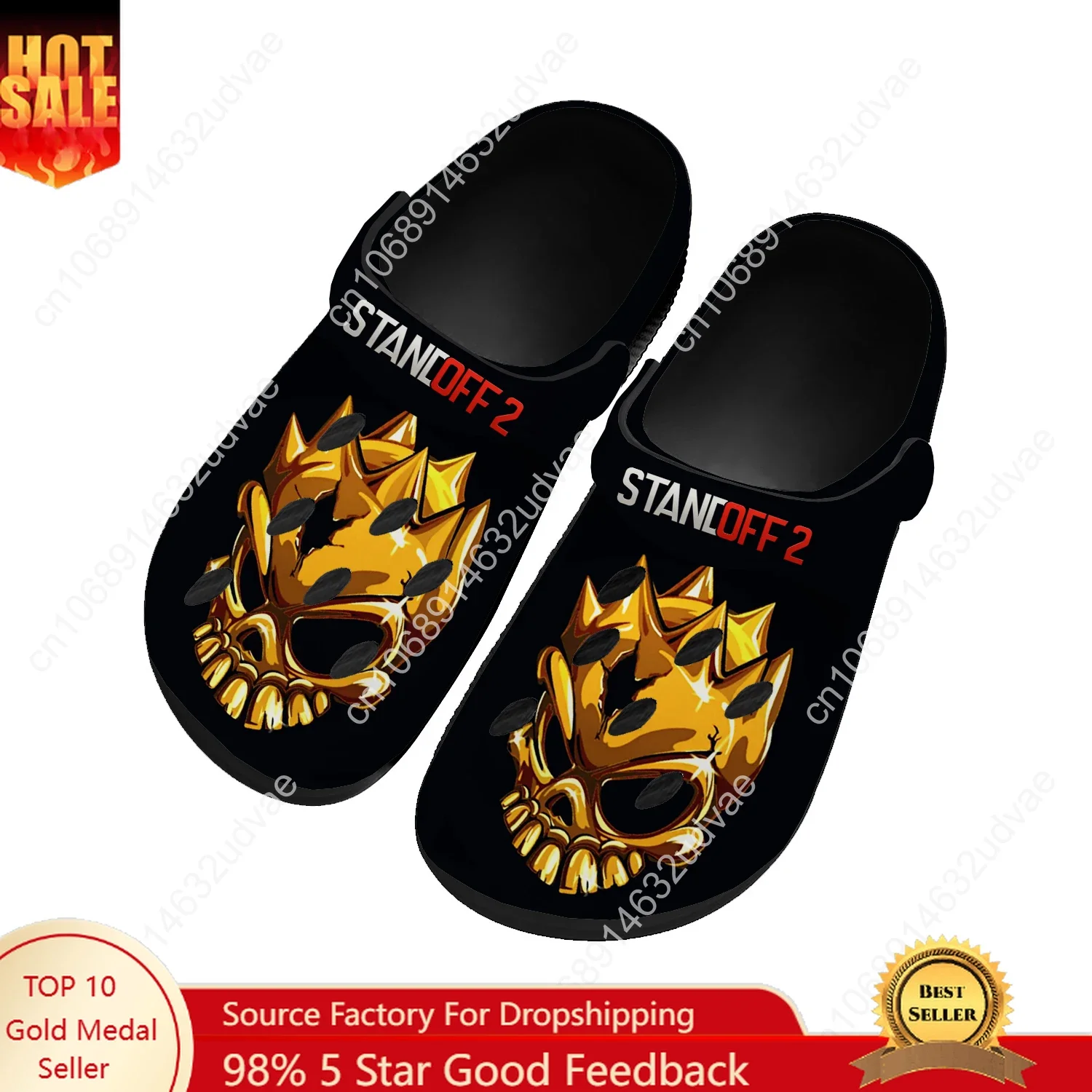 

Standoff 2 Water Shoes Men Women Teenager Comfortable Home Garden Clogs Custom Sandals Beach Breathable Hole Slippers
