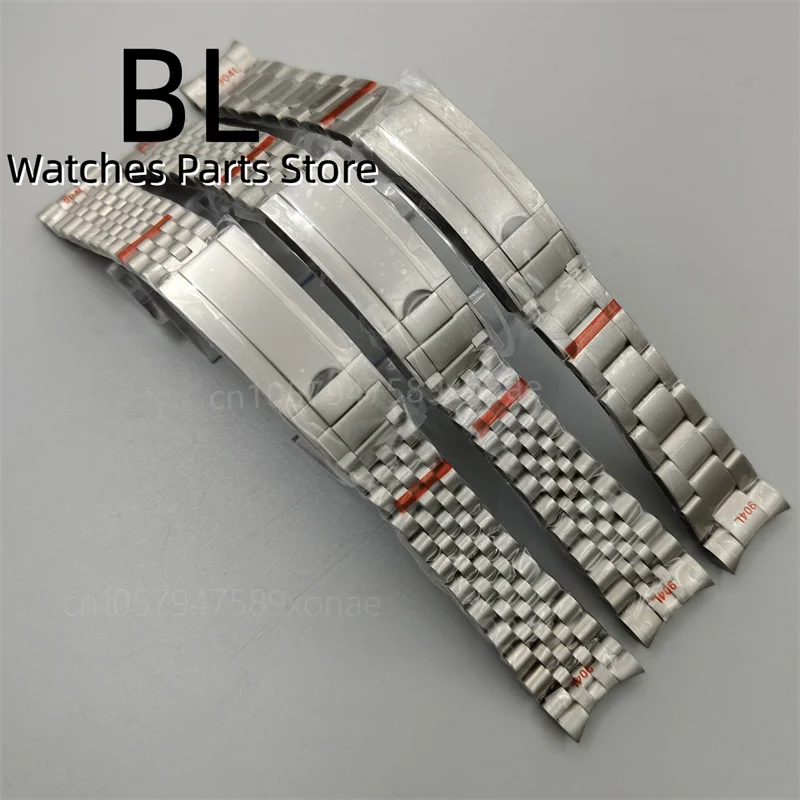 20mm Sterile Stanliess Steel Watch Strap In Titanium Coated Color Wristband With Glide Claps For 40mm Watch Case Replacement