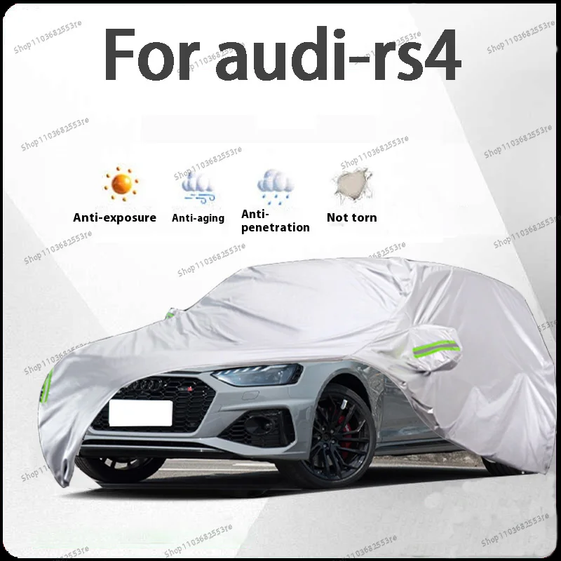 

For Audi rs4 Fit Car Cover - Waterproof, Dustproof, Sunshade (UV), Snowproof | Silve Full Cover with All-Day Protection