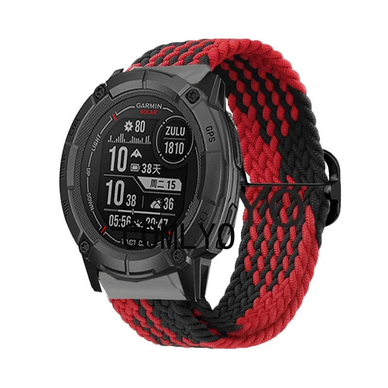 For Garmin Fenix 8 51MM 47MM fenix E Solar AMOLED Strap Smart watch Nylon Belt Band Charging Port Plug