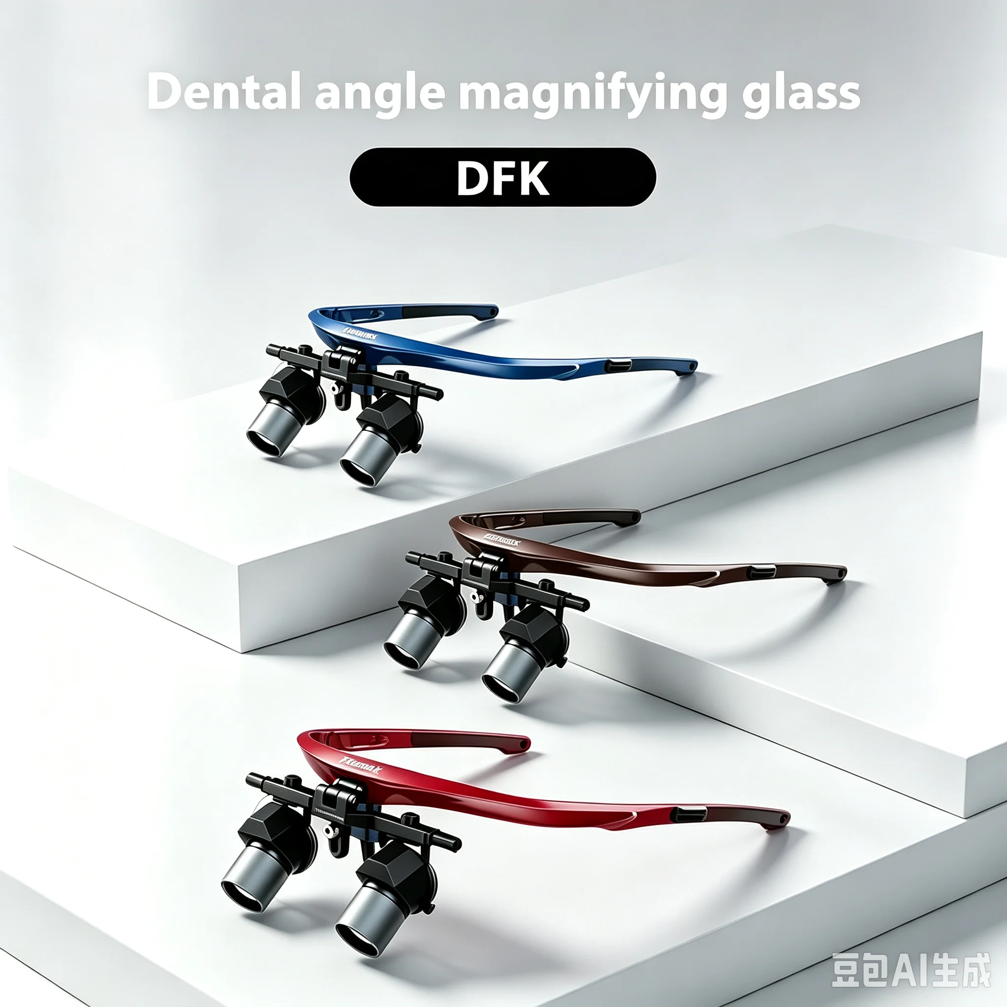 JINGT DFK Dental Loupes 3X 4X 5X Surgical Magnifier Glass Adjustable Working Distance 400-550mm For Dentistry Surgery Use