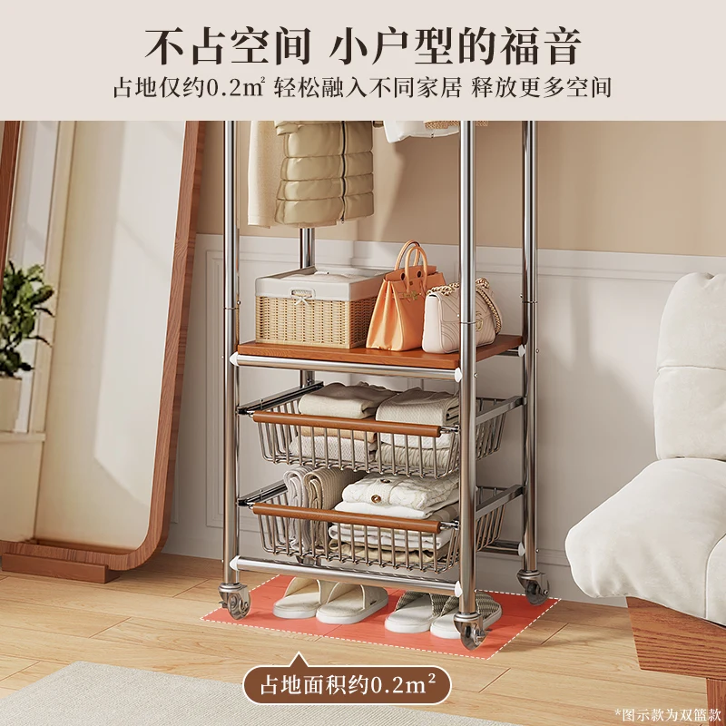 علاقة الغرفة، رف تجفيف قابل للإزالة، رف معطف غرفة النوم من الأرض إلى السقف لتخزين الملابس #4