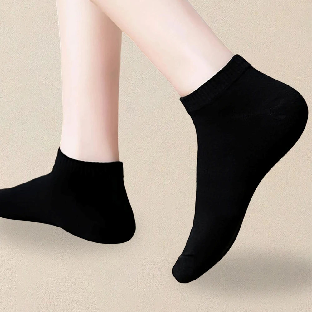 10/40 Pairs Men\'s Boat Socks Business Sport Sweat Absorption Mature Summer Autumn Solid Color Non Pilling Versatile Ankle Socks