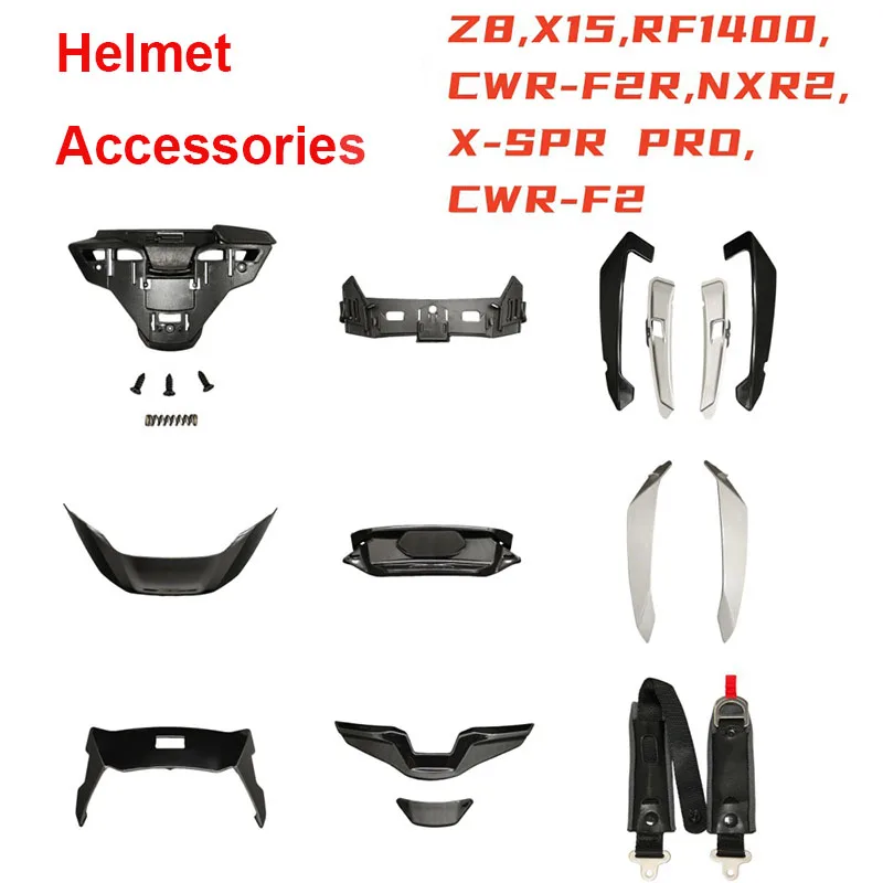 SHOEI X15 Large Tail Wing Nose Guard Base Helmet Accessories for Z8 X15 RF1400 CWR-F2R NXR2 Top,Back, Mouth Wind Window Chin