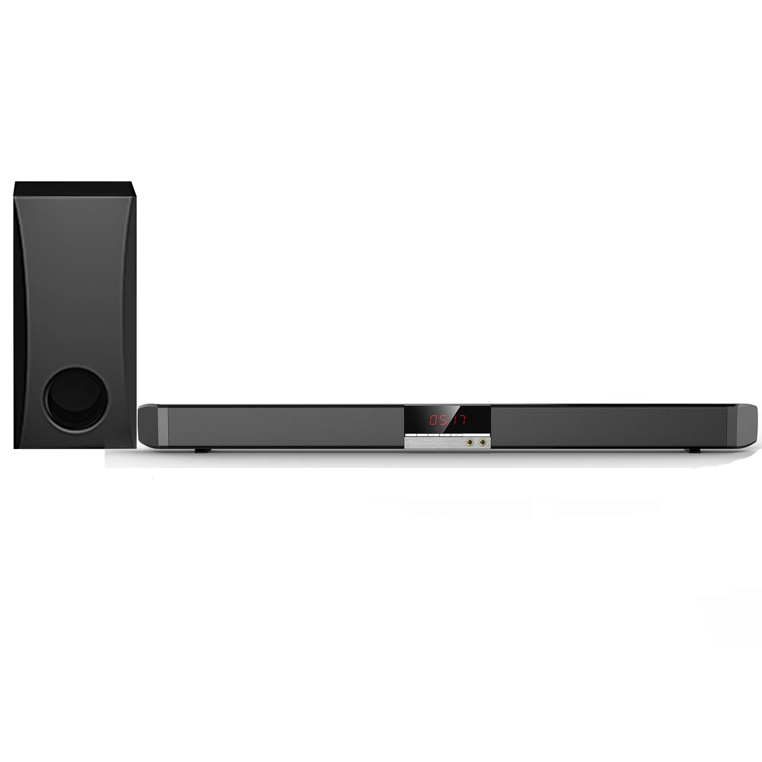 

34.5-inch 2.1Ch TV Soundbar With Subwoofer, DSP Technology, LED Display Support Aux/Coaxial/USB, Wall Mountable