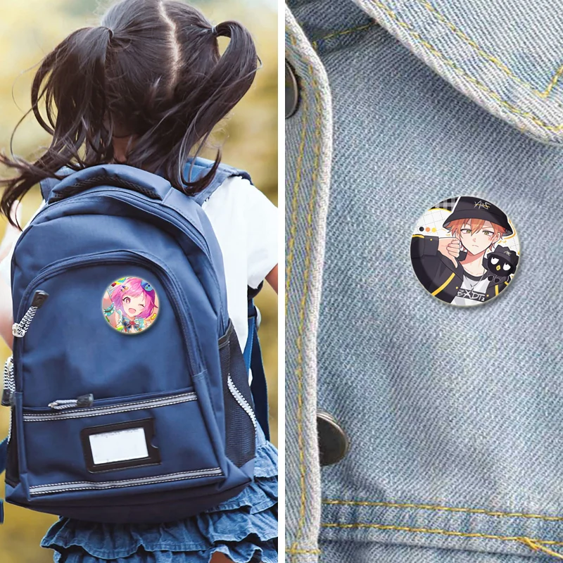 شارة تنكرية مصنوعة يدويًا ، لوكا كاميشيرو ، بروش روي أوتوري إمو للملابس ذات الياقات ، مجوهرات حقائب الظهر ، هدايا المعجبين #5