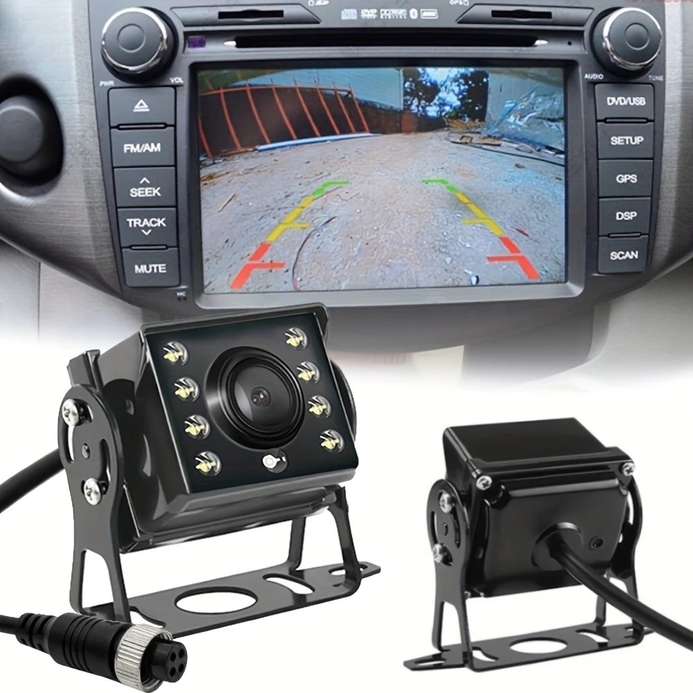 8 LED 4Pin CCD Car Backup Camera for Vehicles Car Rear View Camera Universal HD Camera for Monitor Reversing Parking