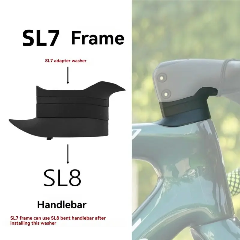 A12E-Handlebar Washer Split Spacer Kits Road Bike SL8 Handlebar Adapter Spacers Accessories For SL7 Frame
