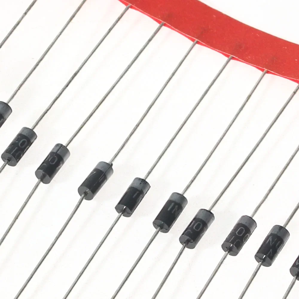 100 teile/los Neue 1N4007 4007 1A 1000 V DO-41 Gleichrichter Diode Original