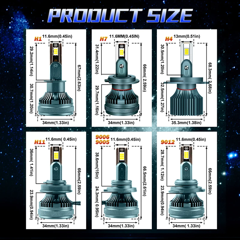 

Dembaliyes H7 LED 3570 CSP H11 H1 H8 9005 9006 H9 H4 9012 1200W 6000K Белые фары для автомобиля 1:1 Лампы для фар Противотуманные фары 12 В