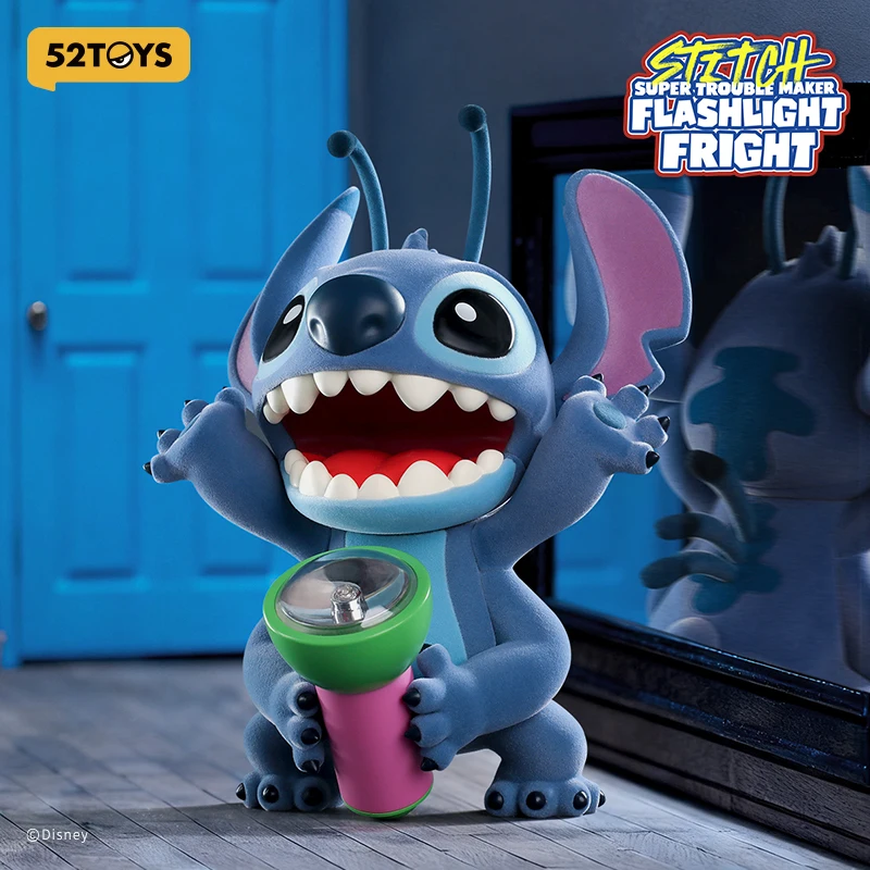 52TOYS Stitch Super Trouble Maker Limited Edition-Flashlight Fright, Height: 20cm