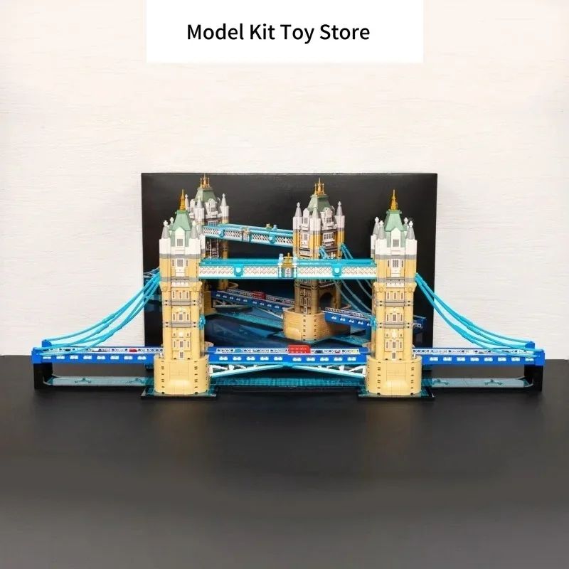 Cheapest Gothic Twin Tower Bridge Drawbridge Landmark Model Building Blocks Bricks Christmas Toy for Family Decor Gifts