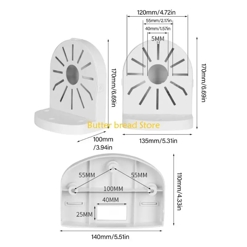 W89C Einstellbare Hochleistungs -Plastiküberwachung Kamera -Halterung Rack Ständer wasserdicht