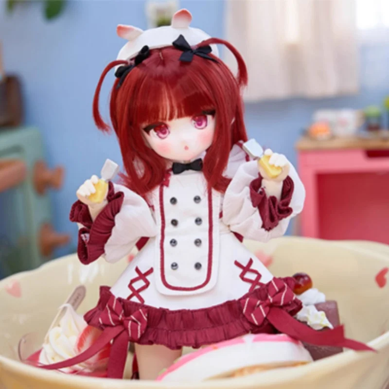 Tinyfox Original 1/6 Octopus Chef PIERCY Mjd Action Anime Figures Mobile Joint Doll Bjd 6 Points 2d Kawaii Kids Christmas Gifts