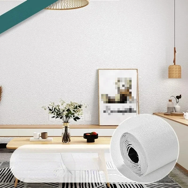 10m Self Adhesive 3D Wall Panel Wallpaper Foam Soundproof Waterproof 3D Wall Sticker New Design Bedroom Wallpaper Thickening image 3