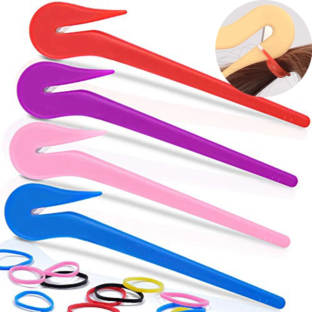 1Pc Elastische Haarband Cutters Wegwerp Rubberen Band Remover Pijnvrij Haar Banden Verwijderen Tool Hoofddeksels Cut Mes Accessoires