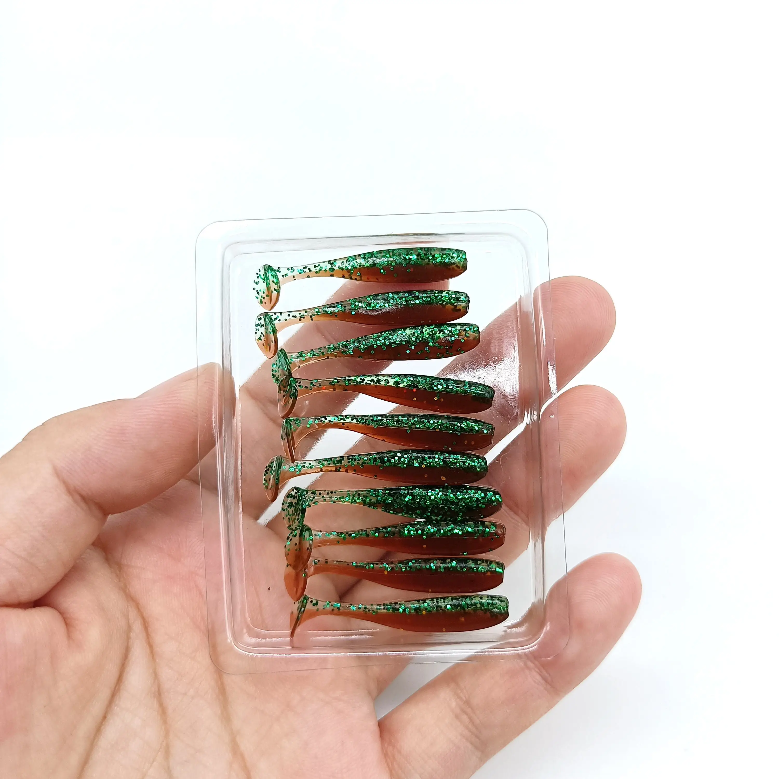 DUODUOYU 100PCS free shipping Micro Soft Fishing Lures 0.35g/35mm T-tail Worm Lure Artificial Bait Jig Wobblers Fishing Tackle