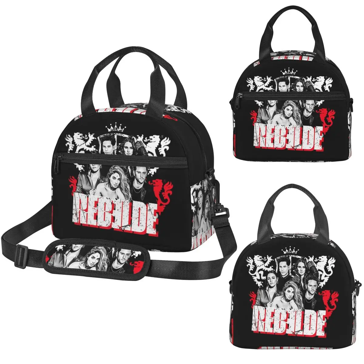 Rbd Rebelde Tour - Bolsa térmica clásica para el almuerzo para mujer, para oficina, caja térmica, bolsa térmica a prueba de fugas