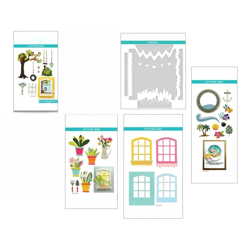 

Garden Botanical Vista Metal Cutting Dies Stencil for DIY Making Card Scrapbook Paper Album Craft Supplies Template Decoration