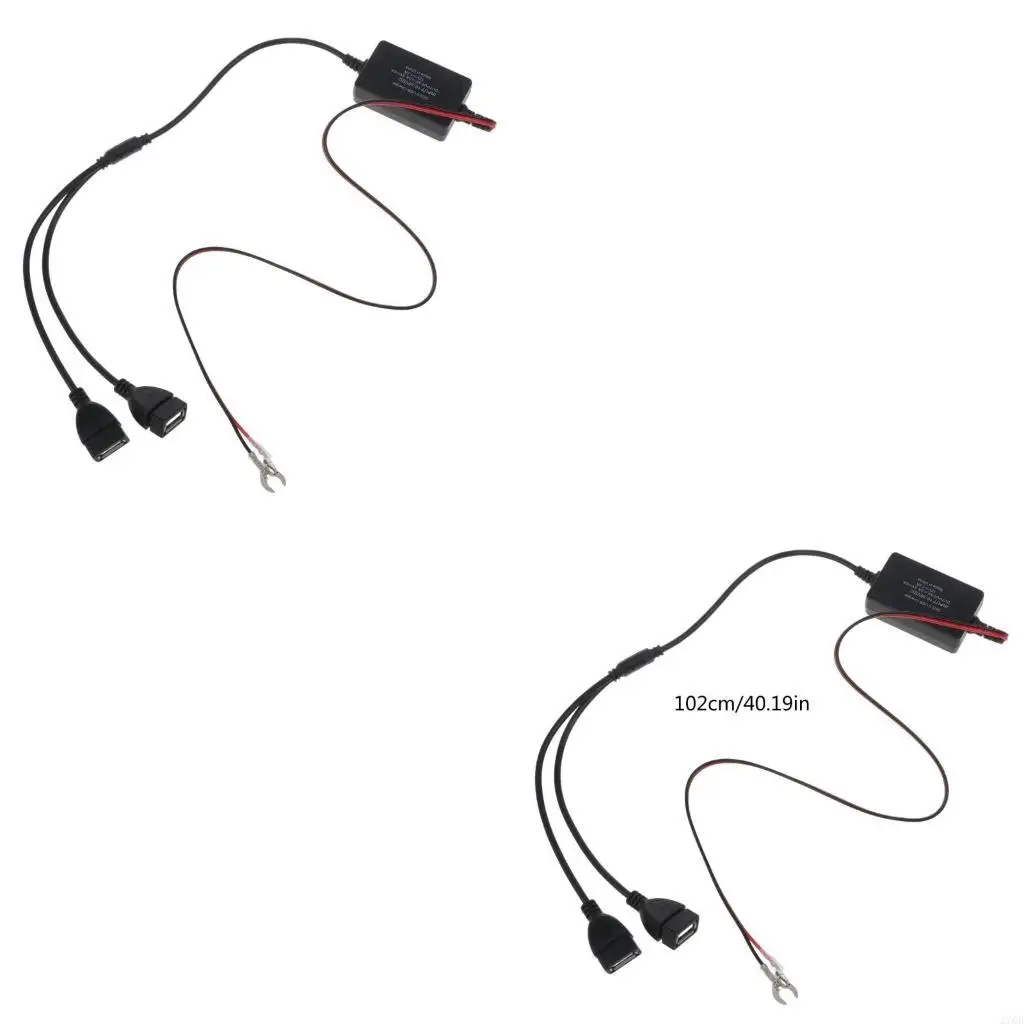 Dual USB QC3.0 Quick Phone Charging 12/24V to 5V3A 9V 2A 12V 1.5A Module DIY Accessories