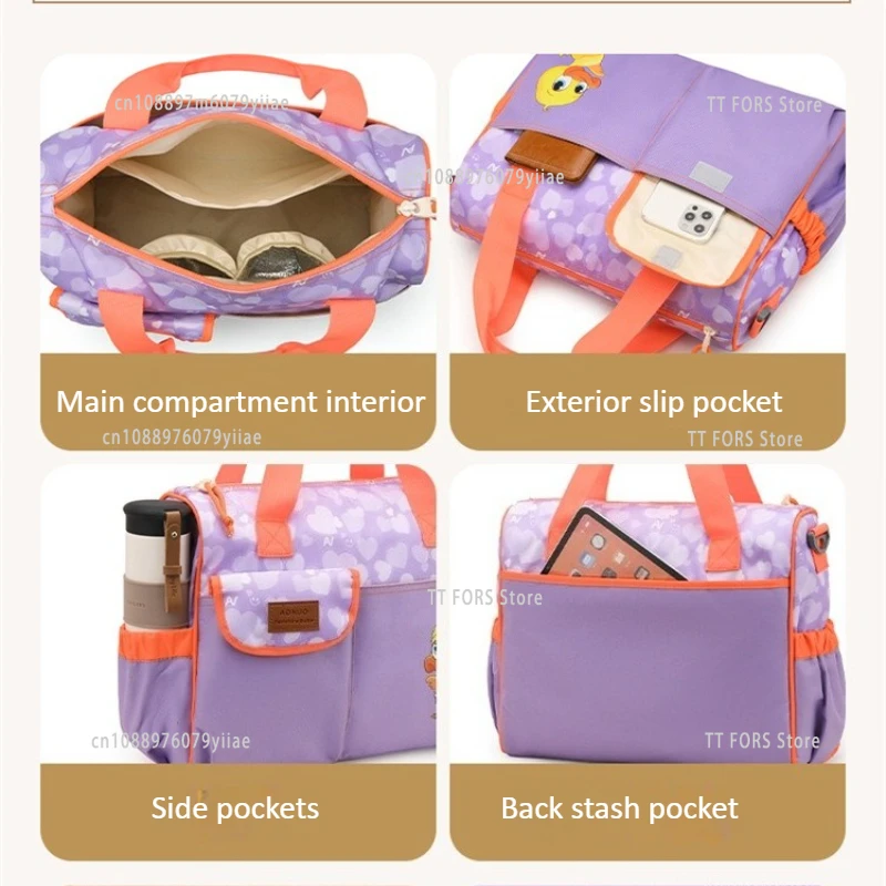 Mode grote capaciteit one-shoulder mummie tas multifunctionele crossbody babyluiertas moeder- en babytas moeder cadeau