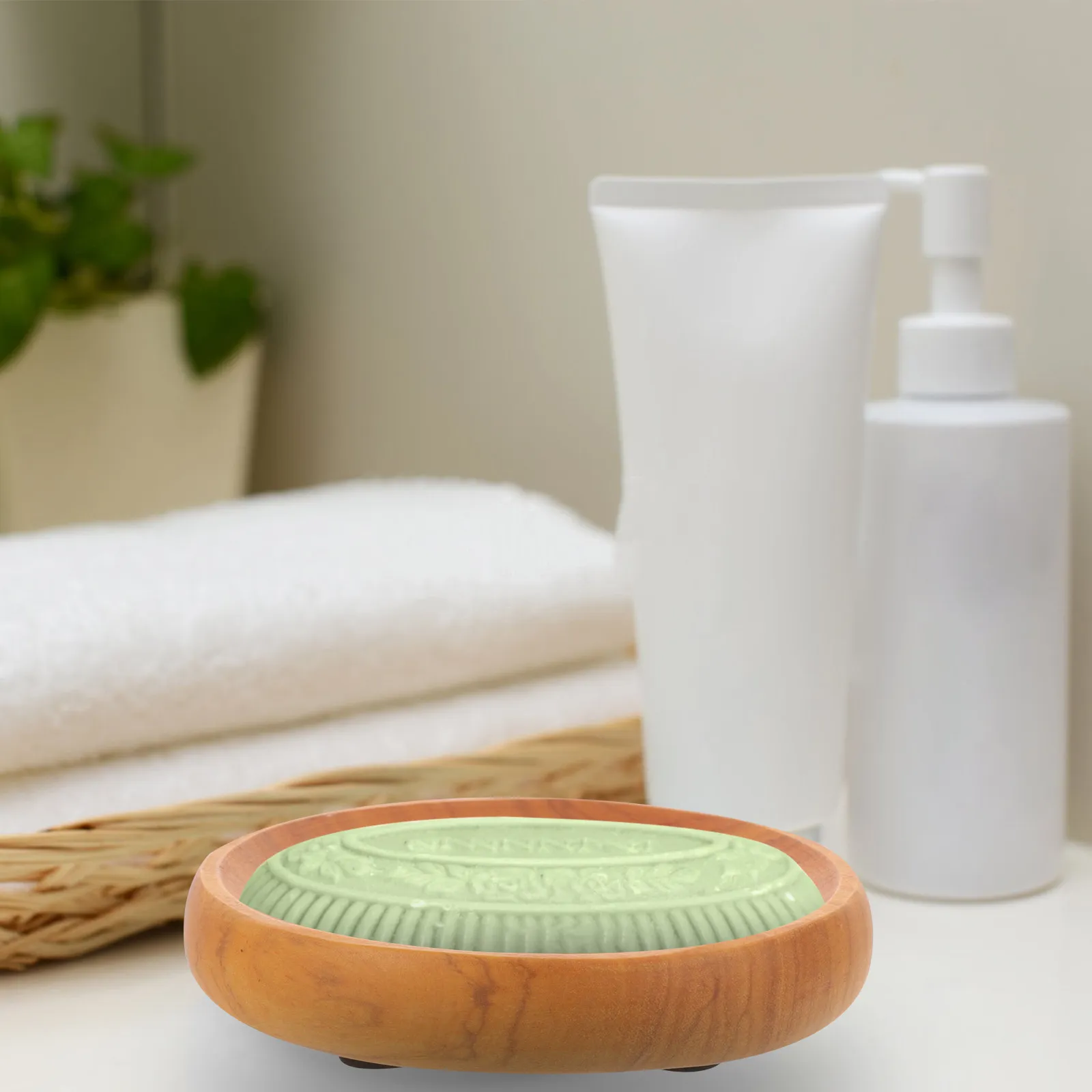 

Деревянная подставка для мыла, натуральная мыльница для душа, ванной, кухни, деревянный лоток для хранения мыла, подставка-контейнер.