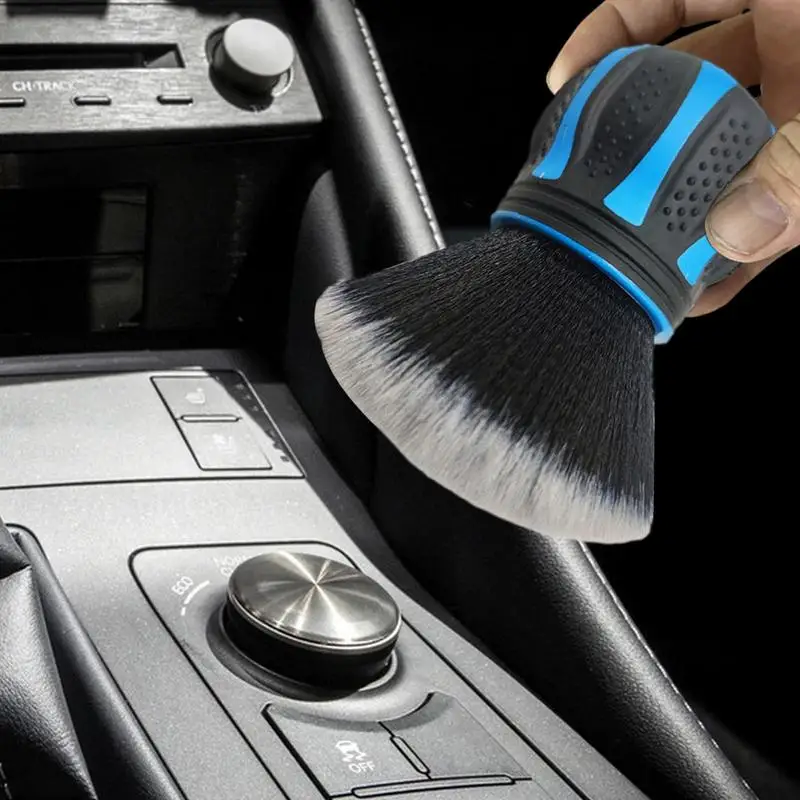 Car Wheel Brush Dusting Tool Auto Interiors Leather Cleaning Brush Soft Bristle Car Detailing Brush Vehicle Accessories