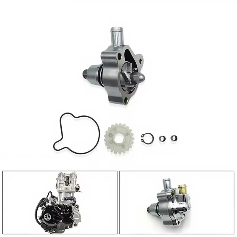 AU28-Motorcycle For ZONGSHEN ZS174MN-3 CBS300 NB300 Engine Parts Water Pump Shaft Kit Impeller Gear Bushing Seal