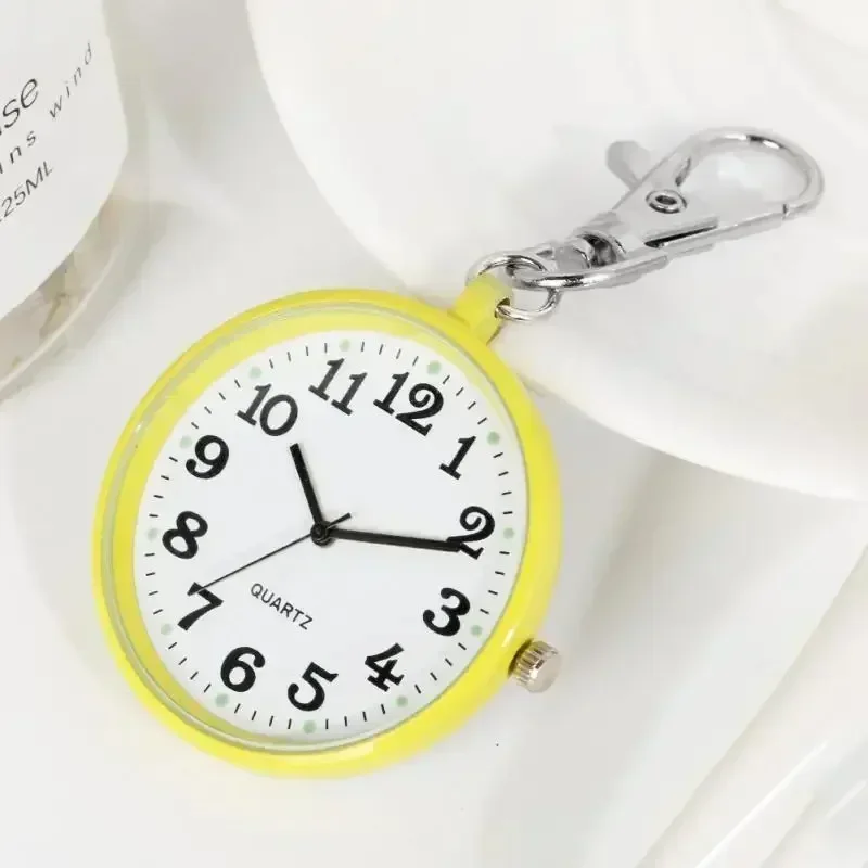 

New Tiny Cute Quartz Pocket Watch with Keyring Men Women Quartz Watch Exclusively Student Exams Vintage Watch