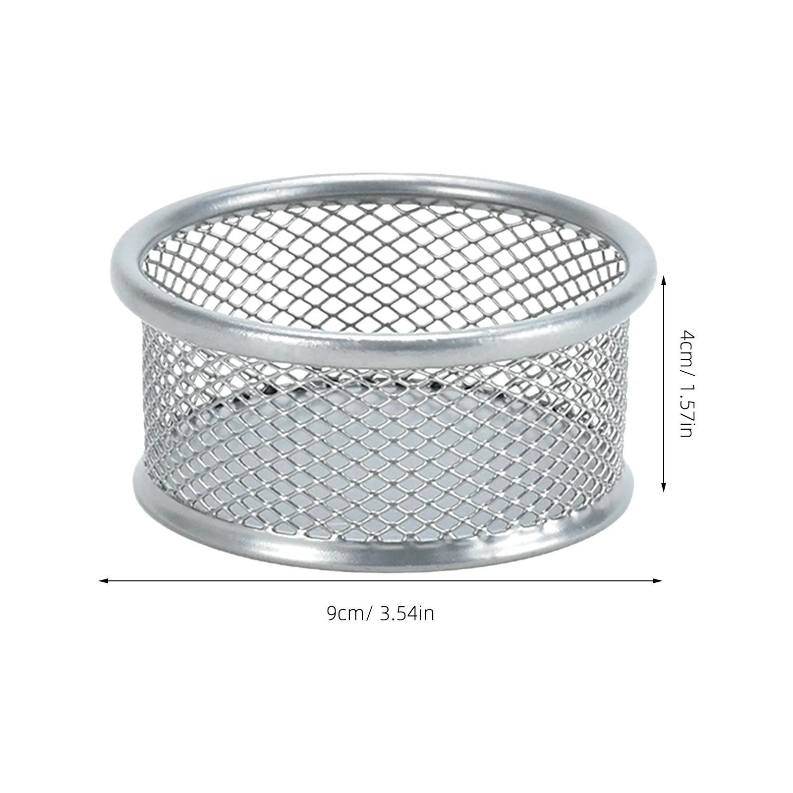 4Pcs Paperclip Holders Modern Stackable Design Desktop Mesh Container for Small Items Organization Home Office School Storage