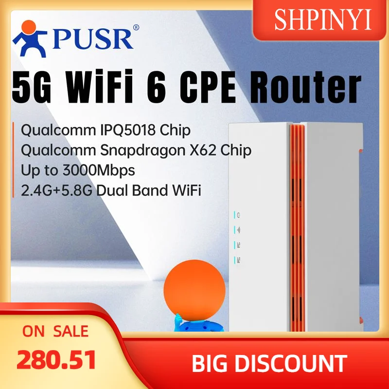 PUSR Global 4G/5G Dual Band Wi - 4G Router Sim Card Slot Gigabit avaliação e preço