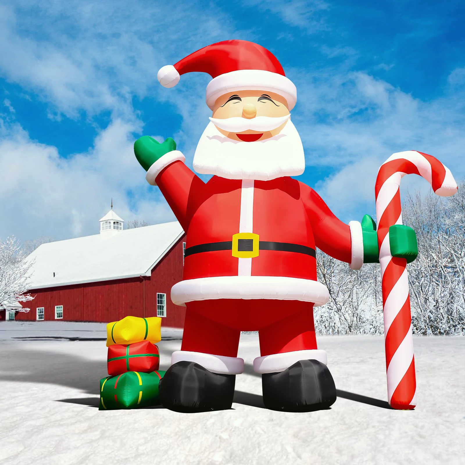 6/8/10/12m LED Christmas Giant Inflatable Santa Claus Xmas New Year Decoration Inflatables for sale