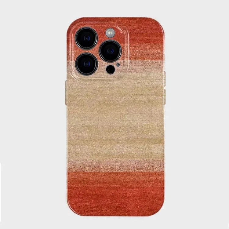 

Korean Ins Orange Blush Phone Case for IPHONE 17 Air 16E 15 PROMAX 14 Plus 13 12 MINI 11PRO 16Plus XR XS MAX Acrylic Phone Cover