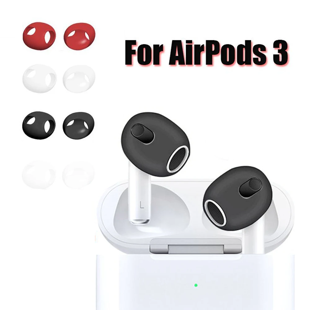 2pcs 1 Pair For Airpods Silicone Earplugs Suitable For Airpods Third Silicone Earmuff Headphone Accessories 3 Protective Cover