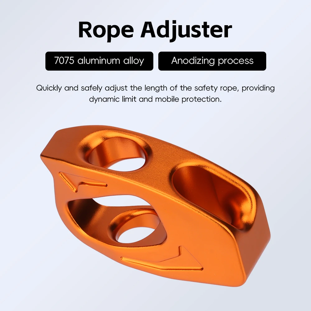 Customized Rock Climbing Ascender 25KN Fall Arrestor, Self-Locking Rope Grab with Adjustable Carabiner for Mountaineering Caving