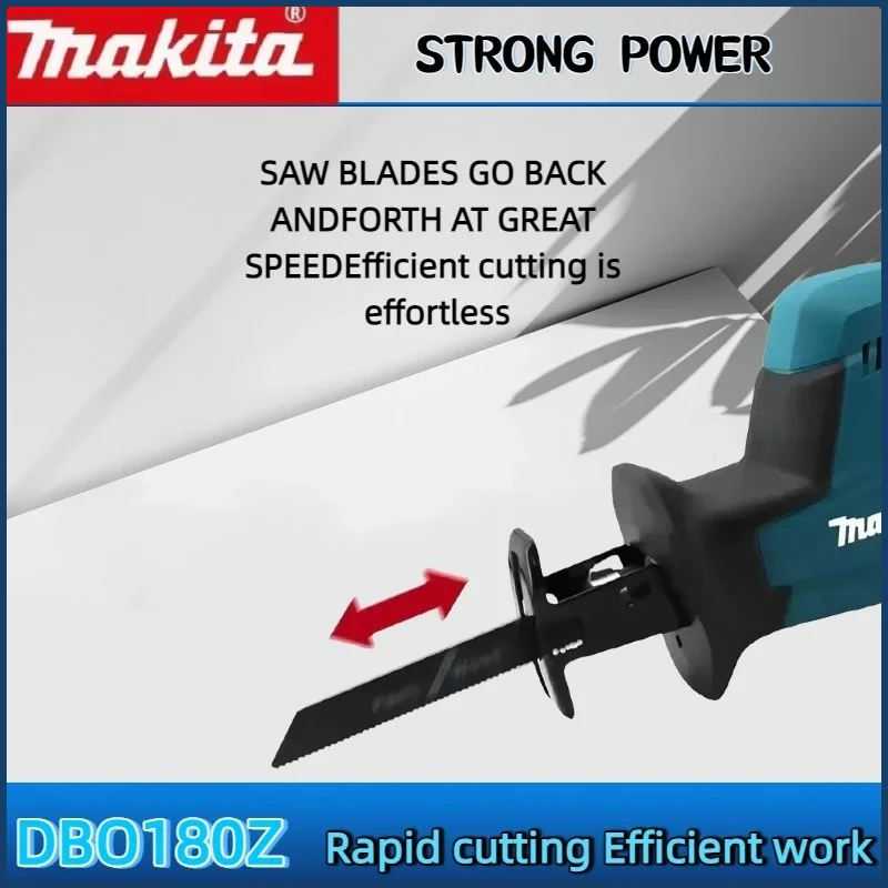 ماكيتا DJR189 منشار ترددي كهربائي بدون فرش قابل لإعادة الشحن منشار قطع المعادن النجارة 18 فولت منشار كهربائي محمول باليد